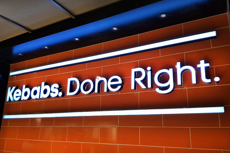 Litery podświetlane lico z plexi