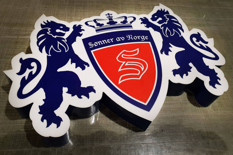 Podświetlany logotyp 3D